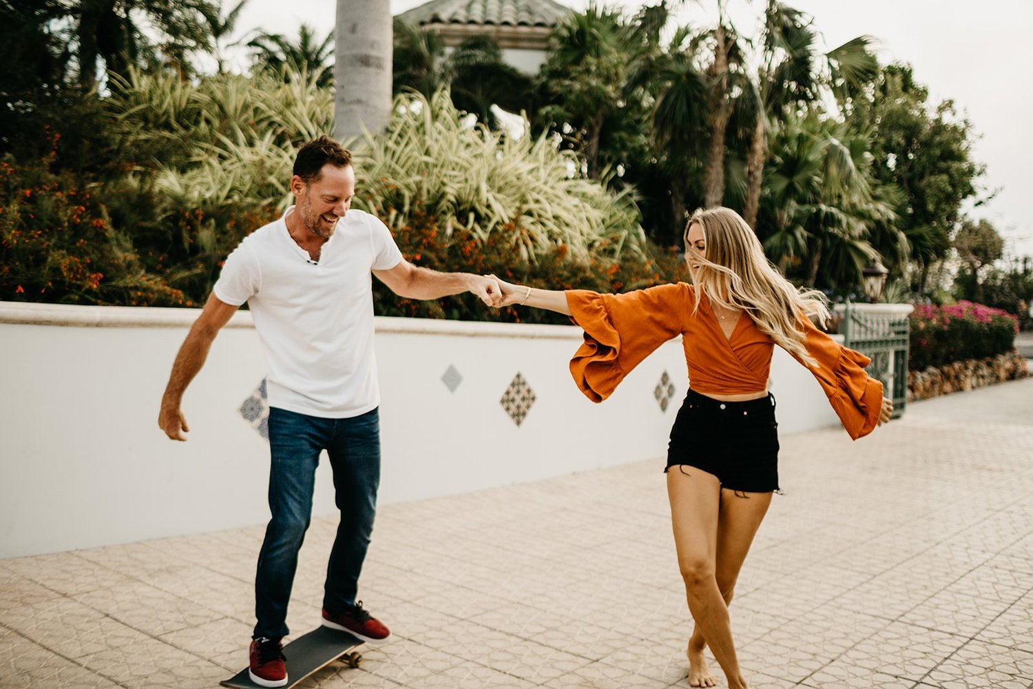 Alan and Amanda, the owners of The Flamingo House